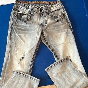Mens Rock Revival Jeans